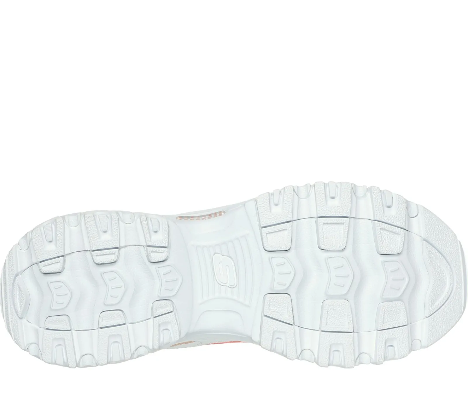 Com Atacadores|Sapatilhas Casuais-SKECHERS D'Lites - New Heat BRANCO / LARANJA