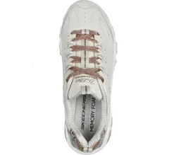 Com Atacadores|Sapatilhas Casuais-SKECHERS D'Lites - Golden Chic NATURAL / DOURADO