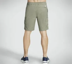 Calças|Partes De Baixo-SKECHERS Downtown Cargo 9 Inch Short AZEITONA / CINZENTO