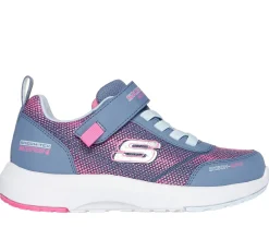 Com Atacadores|Sapatilhas-SKECHERS Dynamic Tread - Journey Time CARVÃO / ROSA