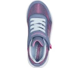 Com Atacadores|Sapatilhas-SKECHERS Dynamic Tread - Journey Time CARVÃO / ROSA