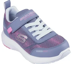 Com Atacadores|Sapatilhas-SKECHERS Dynamic Tread - Journey Time CARVÃO / ROSA