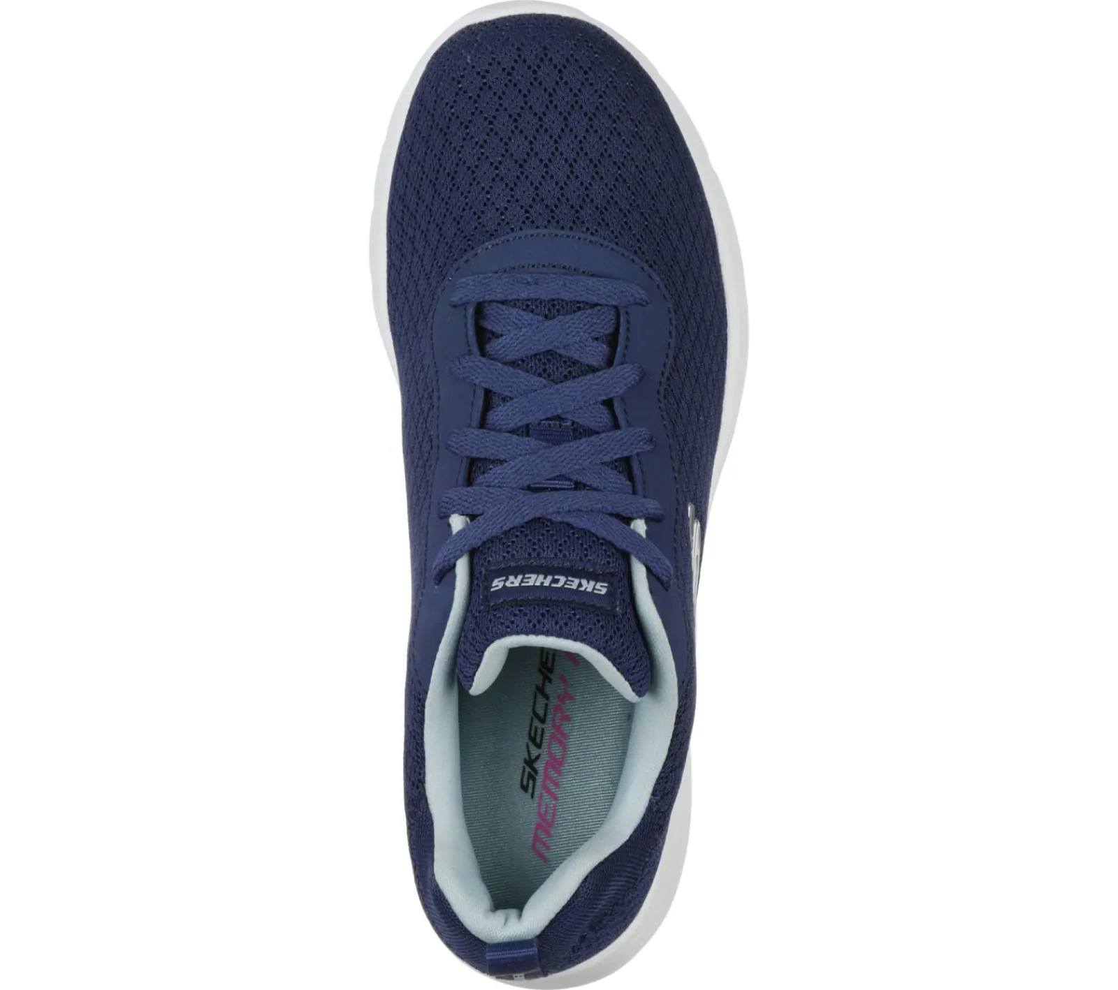 Com Atacadores|Sapatilhas-SKECHERS Dynamight 2.0 - Eye To Eye NAVY / AZUL CLARO