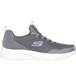 Calçado Sem Atacadores|Sapatilhas Casuais-SKECHERS Dynamight 2.0 - Real Smooth CINZENTO / LAVANDA