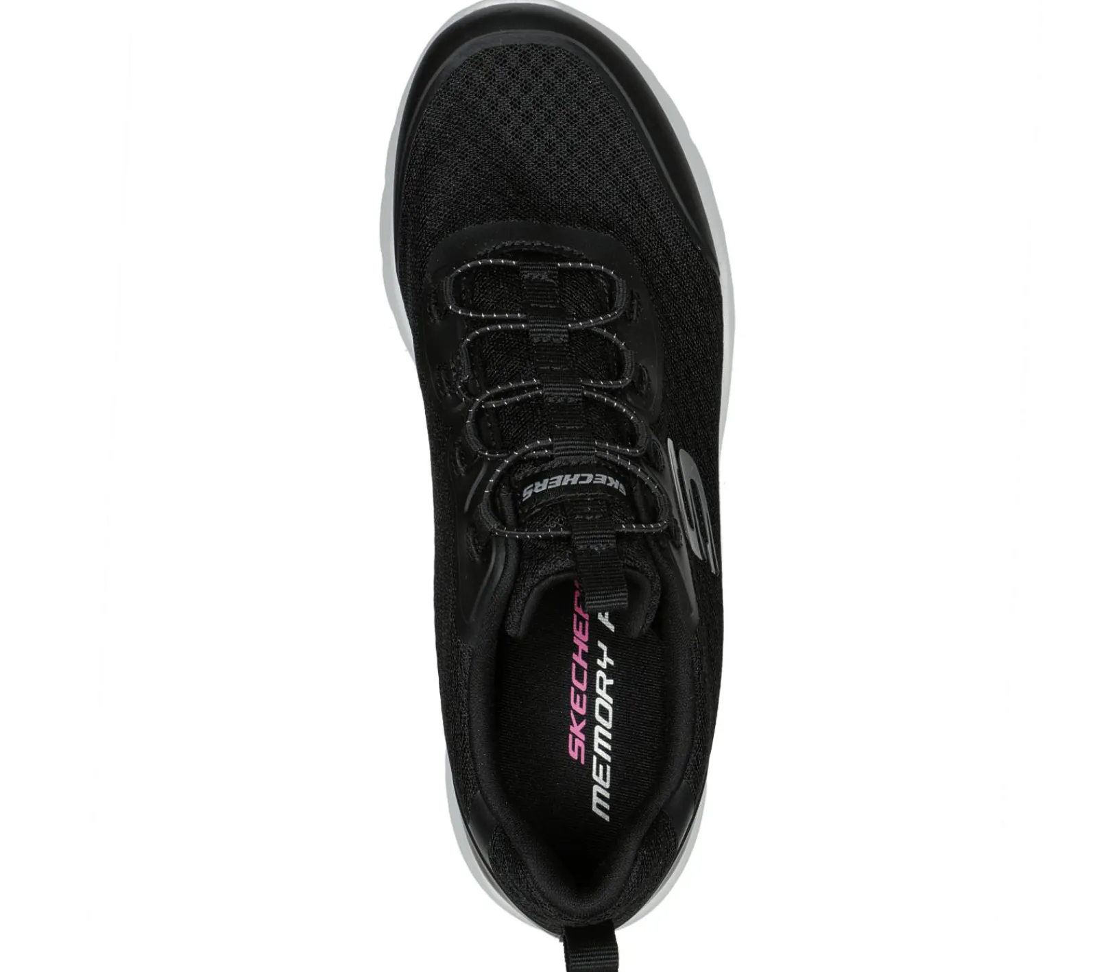 Calçado Sem Atacadores|Sapatilhas-SKECHERS Dynamight 2.0 - Social Orbit PRETO / BRANCO