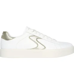 Sapatos Rasos|Com Atacadores-SKECHERS Eden LX - Beaming Glory BRANCO / DOURADO