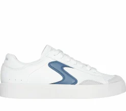 Com Atacadores|Sapatilhas Casuais-SKECHERS Eden LX - Slick Talk BRANCO / NAVY