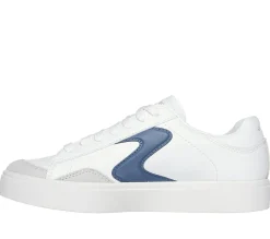 Com Atacadores|Sapatilhas Casuais-SKECHERS Eden LX - Slick Talk BRANCO / NAVY
