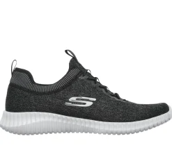 Calçado Sem Atacadores|Sapatilhas Casuais-SKECHERS Elite Flex - Hartnell PRETO / CINZENTO