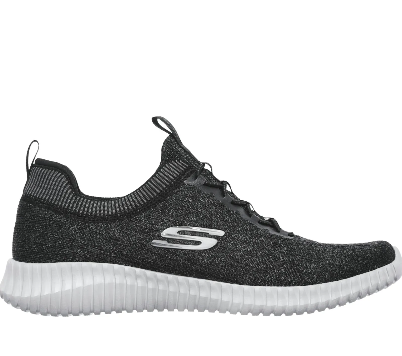 Calçado Sem Atacadores|Sapatilhas Casuais-SKECHERS Elite Flex - Hartnell PRETO / CINZENTO