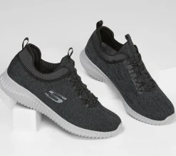 Calçado Sem Atacadores|Sapatilhas Casuais-SKECHERS Elite Flex - Hartnell PRETO / CINZENTO