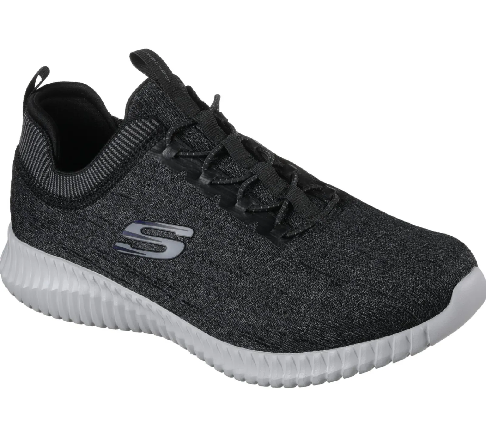 Calçado Sem Atacadores|Sapatilhas Casuais-SKECHERS Elite Flex - Hartnell PRETO / CINZENTO