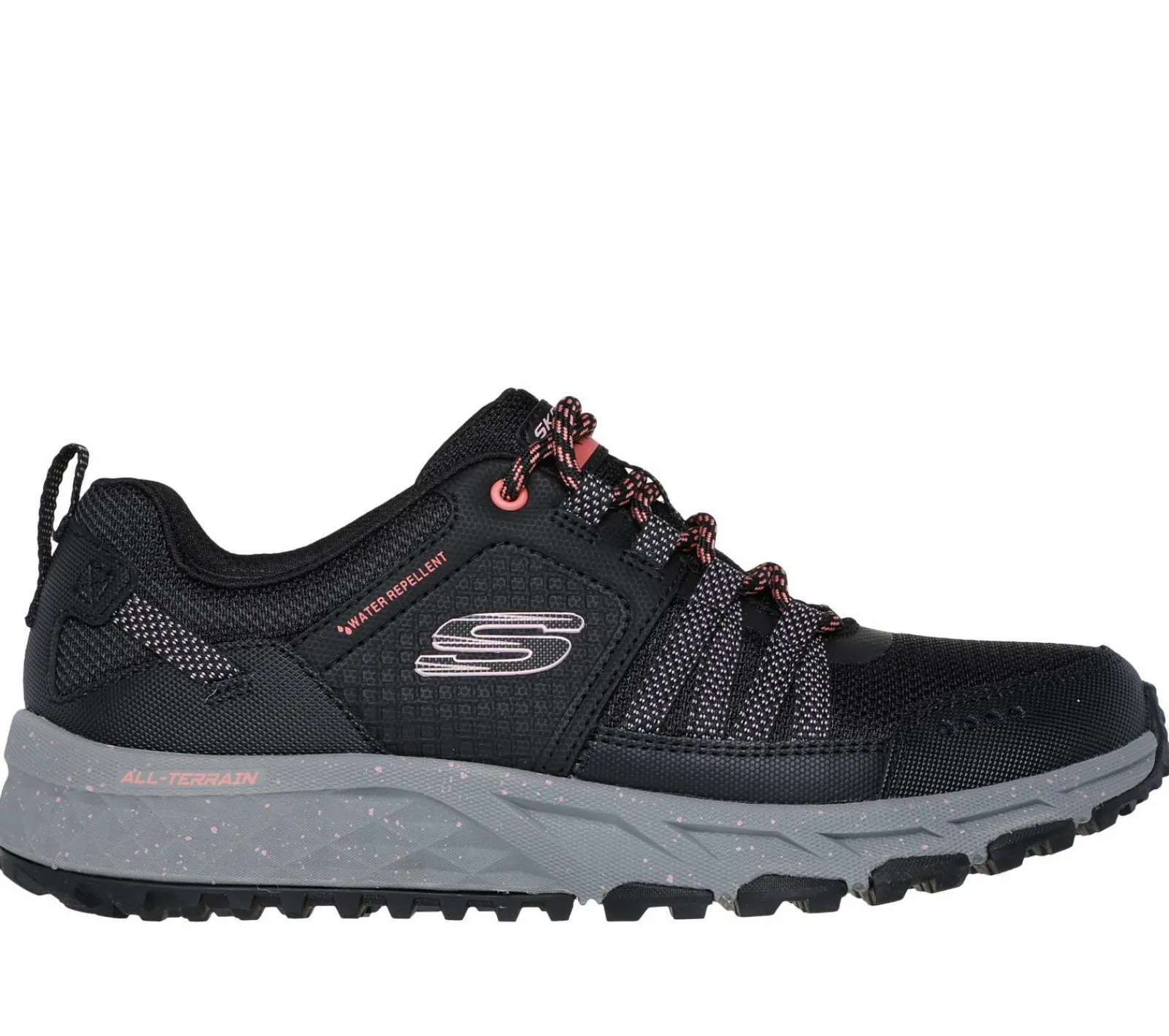 Com Atacadores|Sapatilhas Casuais-SKECHERS Escape Plan - Endless Pursuit PRETO / ROSA CHOQUE