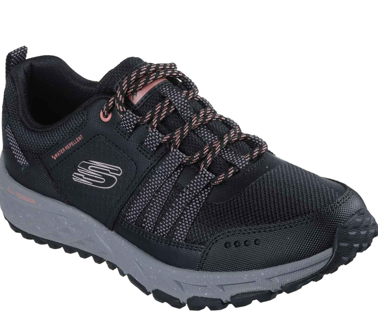 Com Atacadores|Sapatilhas Casuais-SKECHERS Escape Plan - Endless Pursuit PRETO / ROSA CHOQUE
