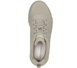 Com Atacadores|Sapatilhas Casuais-SKECHERS Fashion Fit - Timeless Vibe TAUPE