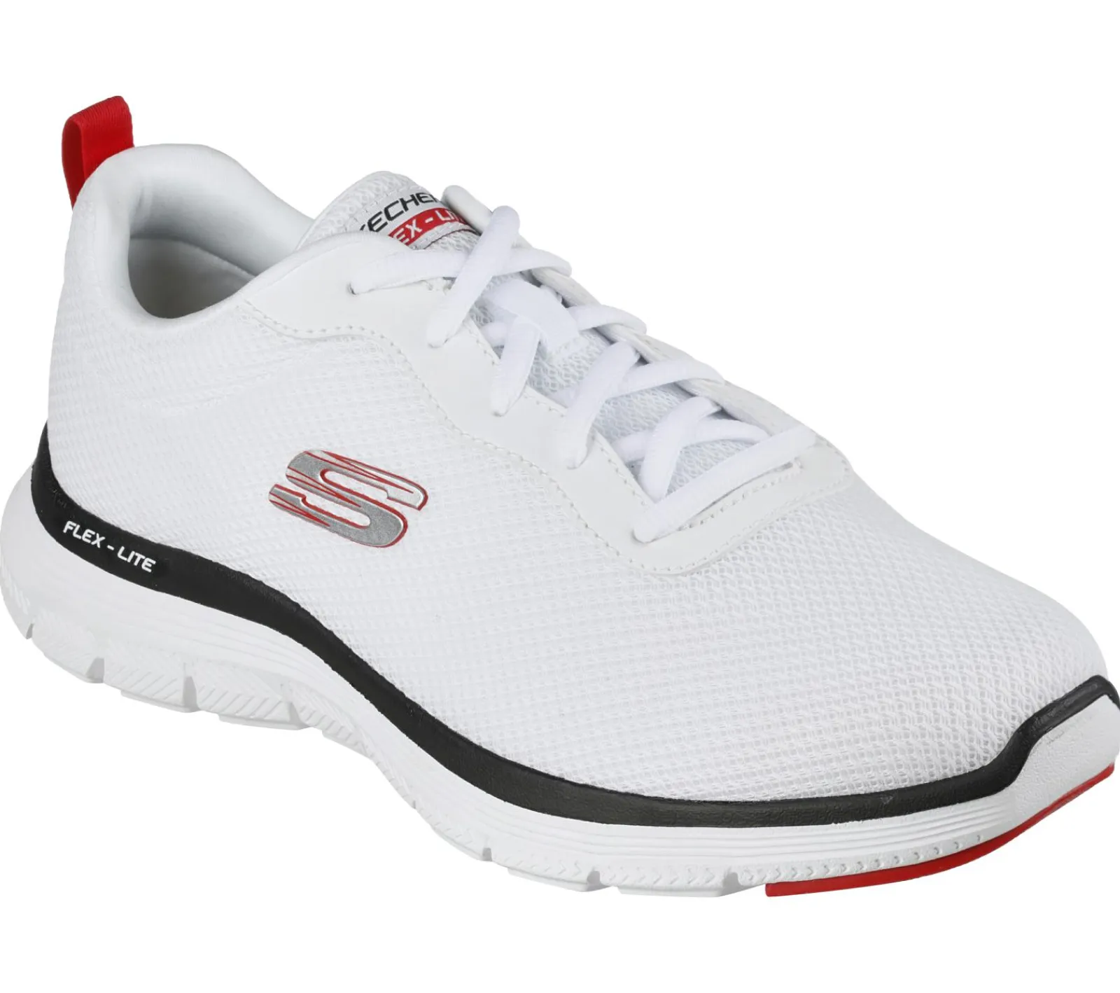 Sapatilhas-SKECHERS Flex Advantage 4.0 - Providence BRANCO / PRETO / VERMELHO