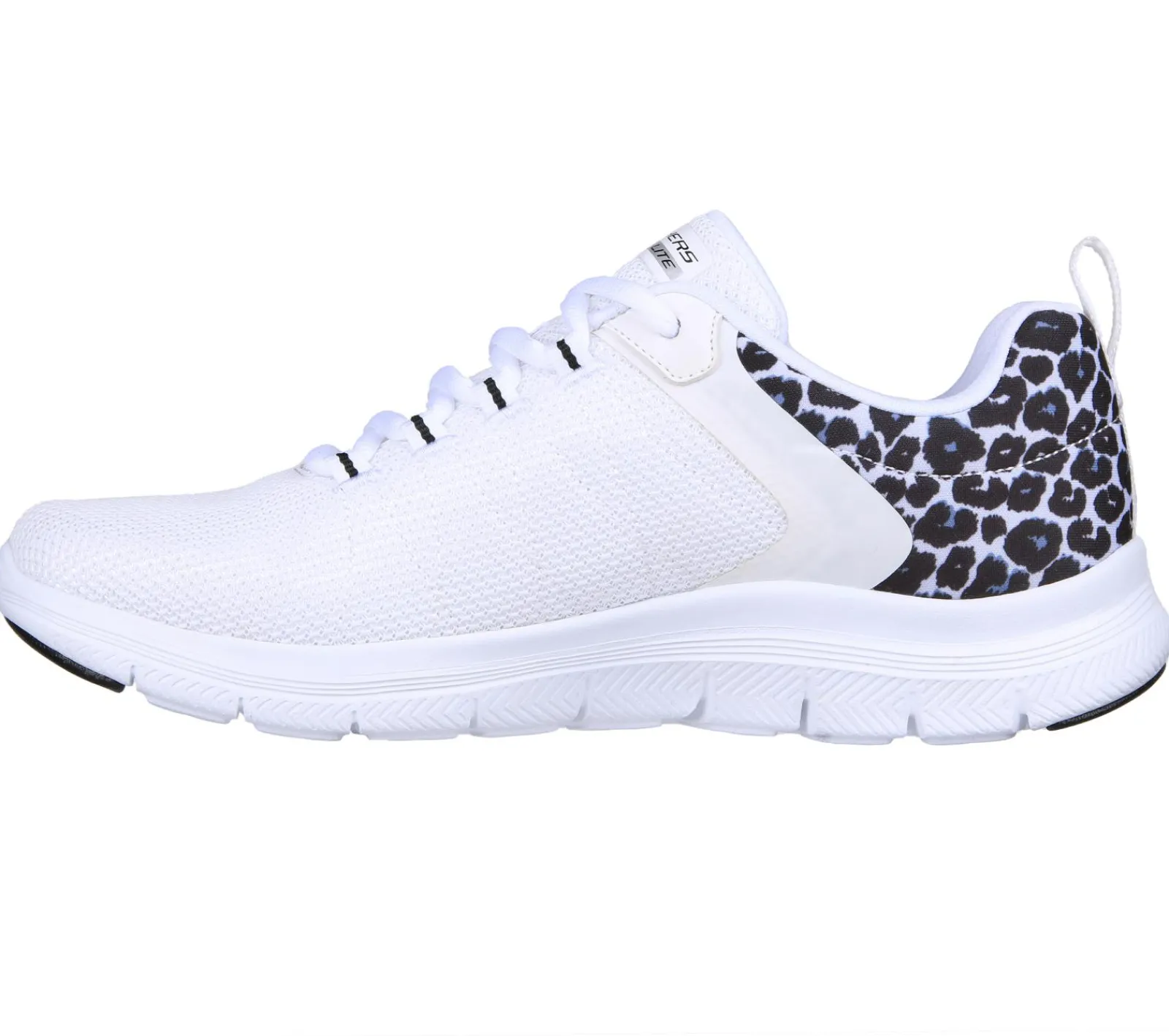 Com Atacadores|Sapatilhas-SKECHERS Flex Advantage 4.0 - Wild Ballad BRANCO / LEOPARDO
