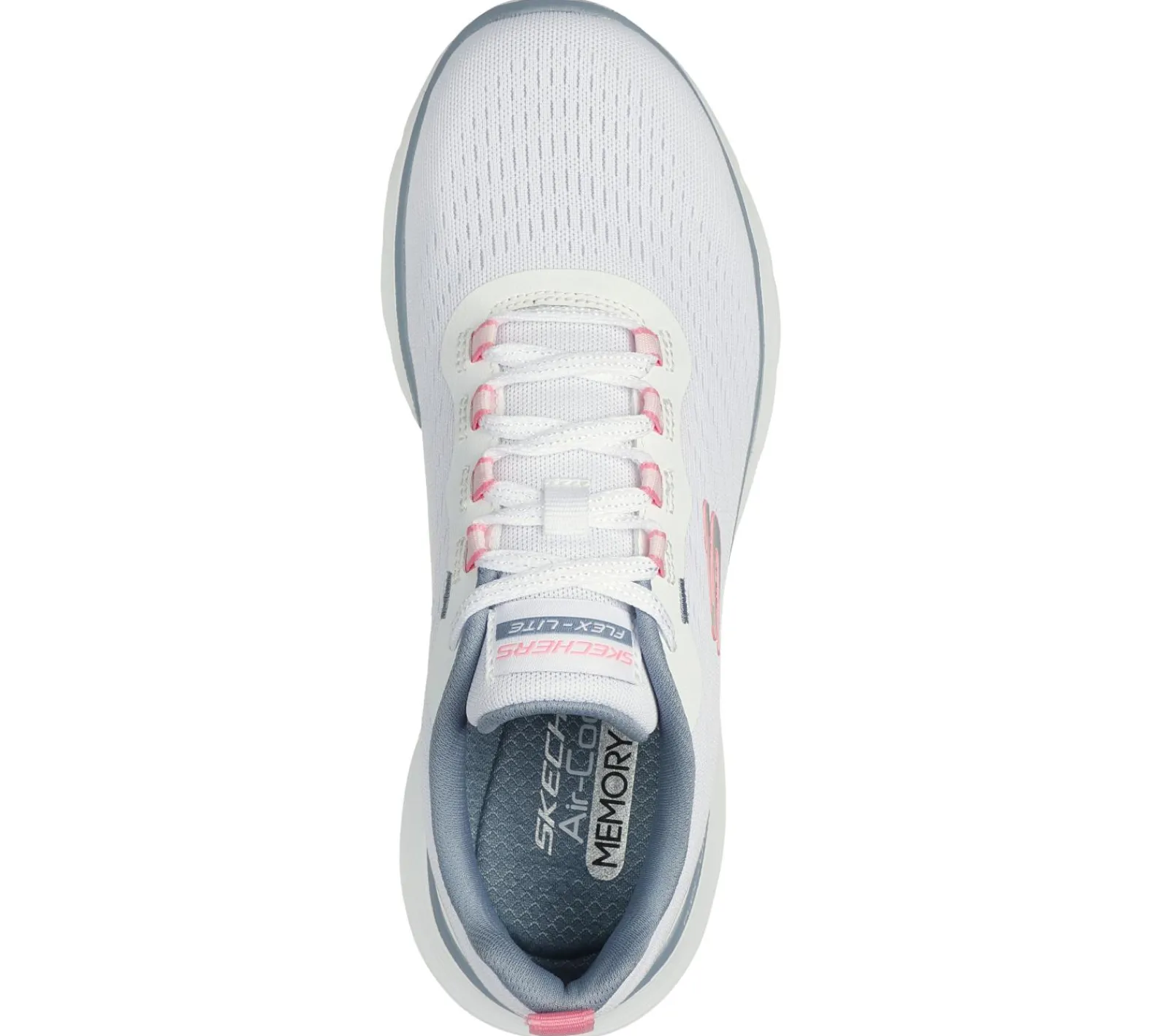 Com Atacadores|Sapatilhas Casuais-SKECHERS Flex Appeal 5.0 BRANCO / ROSA / AZUL