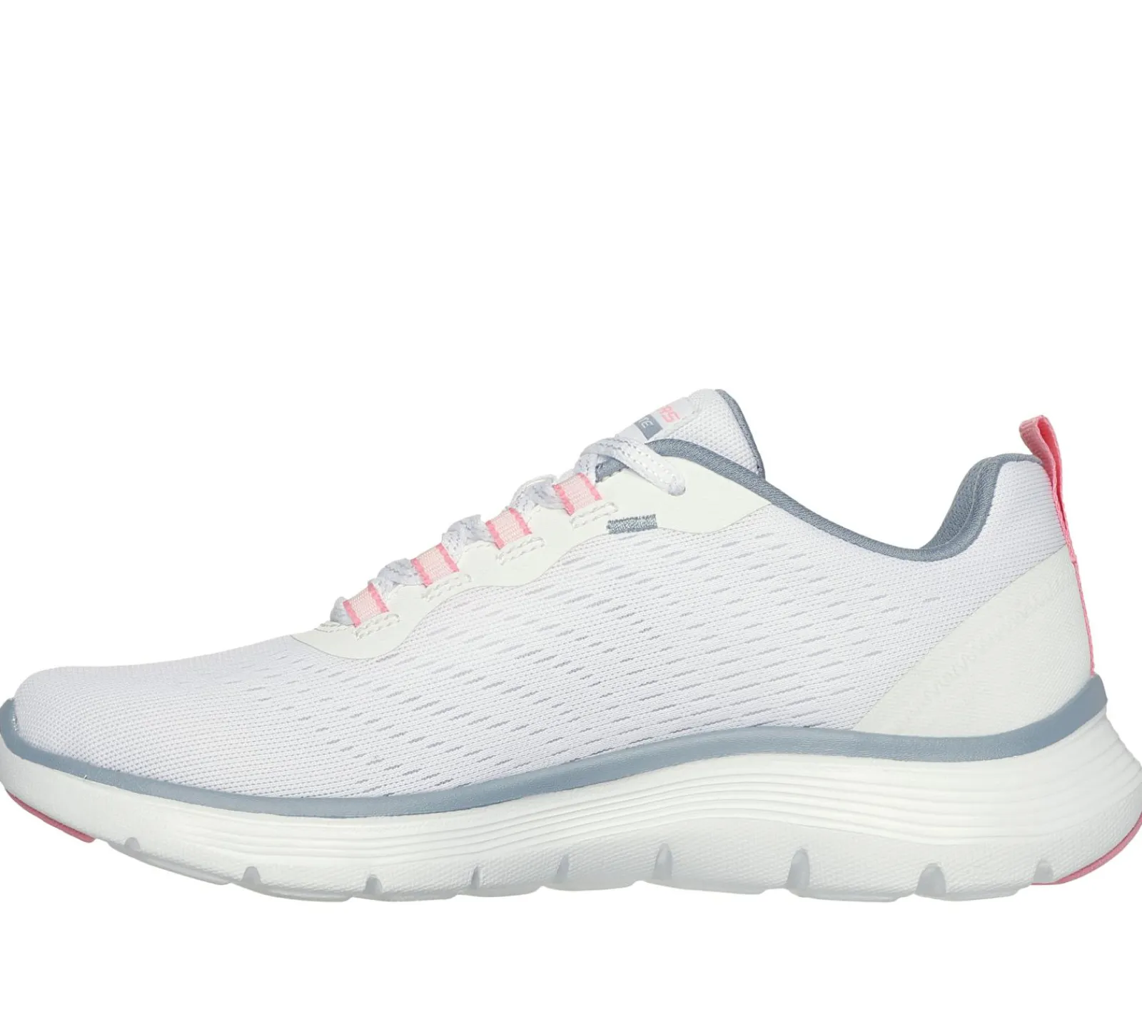 Com Atacadores|Sapatilhas Casuais-SKECHERS Flex Appeal 5.0 BRANCO / ROSA / AZUL