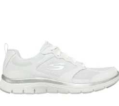 Com Atacadores|Sapatilhas-SKECHERS Flex Appeal 4.0 - Active Flow BRANCO