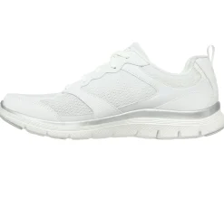 Com Atacadores|Sapatilhas-SKECHERS Flex Appeal 4.0 - Active Flow BRANCO