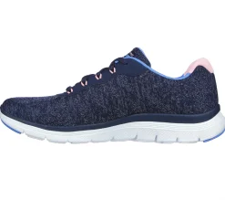 Com Atacadores|Sapatilhas-SKECHERS Flex Appeal 4.0 - Fresh Move NAVY / MULTICOR