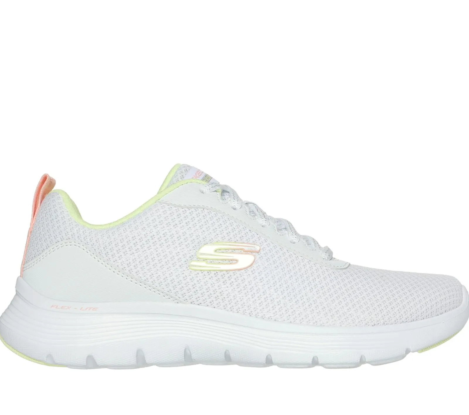 Com Atacadores|Sapatilhas Casuais-SKECHERS Flex Appeal 5.0 - New Thrive BRANCO / MULTICOR