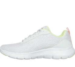 Com Atacadores|Sapatilhas Casuais-SKECHERS Flex Appeal 5.0 - New Thrive BRANCO / MULTICOR