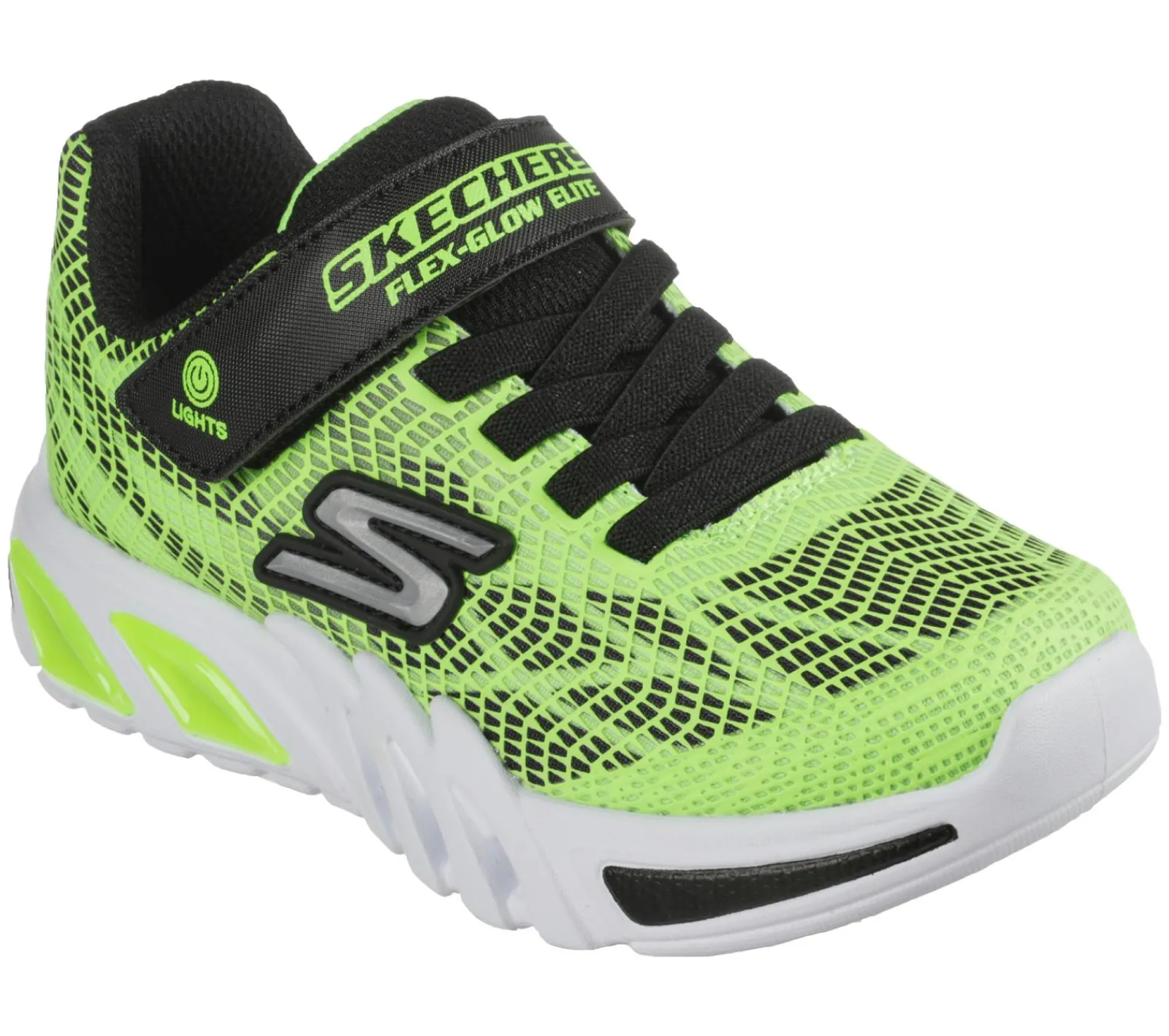 Luzes|Sapatilhas-SKECHERS Flex-Glow Elite - Vorlo LIMA / PRETO