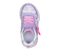 Calçado Sem Atacadores|Luzes-SKECHERS Flutter Heart Lights - Kind Spirit LAVANDA / ROSA CHOQUE