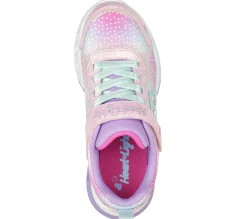 Calçado Sem Atacadores|Luzes-SKECHERS Flutter Heart Lights - Simply Love ROSA / MULTICOR