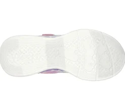 Calçado Sem Atacadores|Luzes-SKECHERS Flutter Heart Lights - Simply Love ROSA / MULTICOR