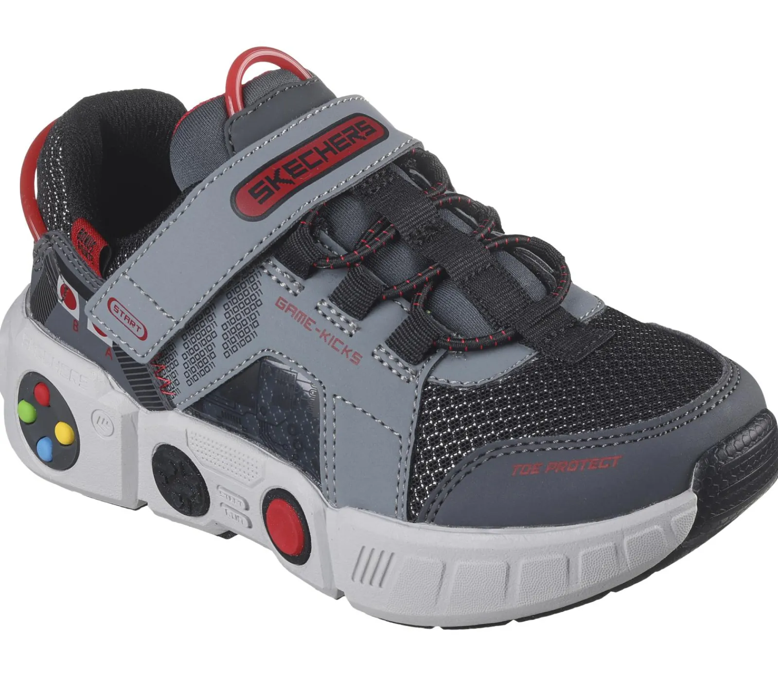 Sapatilhas-SKECHERS Game Kicks: Gametronix CINZENTO / MENTA