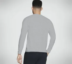 Partes De Cima|Partes De Cima-SKECHERS GO DRI All Day Long Sleeve Tee CINZENTO CLARO