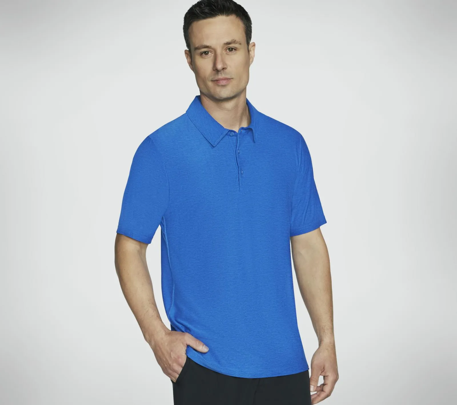Partes De Cima|Partes De Cima-SKECHERS GO DRI All Day Polo AZUL / VERDE