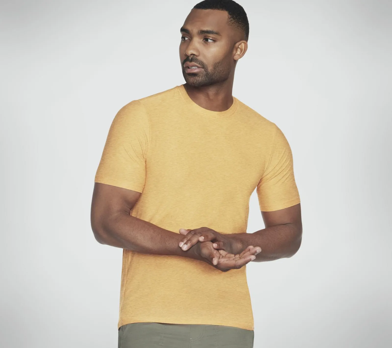 Partes De Cima|Partes De Cima-SKECHERS GO DRI All Day Tee LARANJA / AMARELO