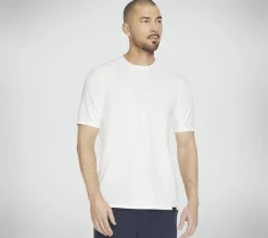 Partes De Cima|Partes De Cima-SKECHERS GO DRI All Day Tee BRANCO
