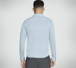 Partes De Cima|Partes De Cima-SKECHERS GO DRI Off Duty Button Down Shirt DENIM