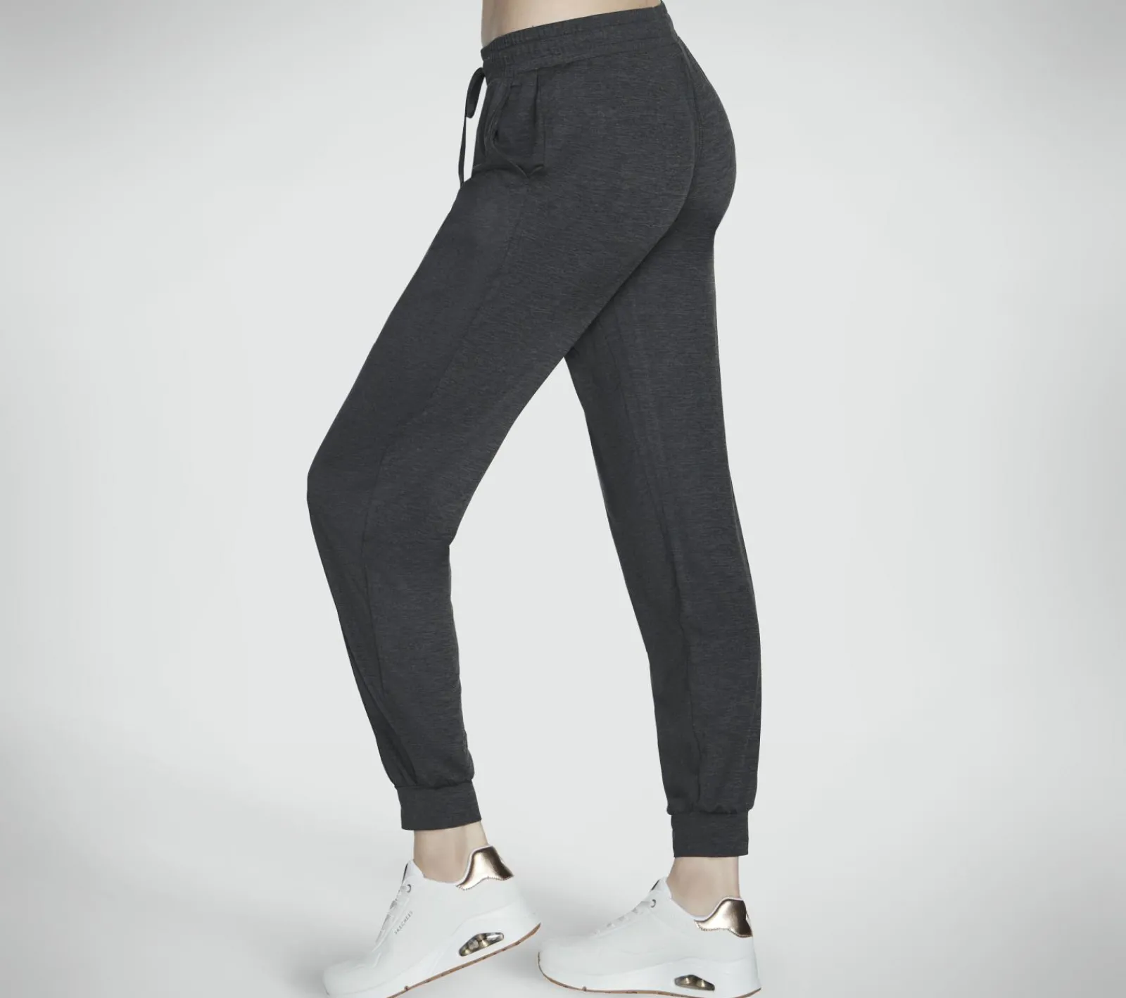 Calças|Partes De Baixo-SKECHERS GO DRI Swift Jogger PRETO / CARVÃO