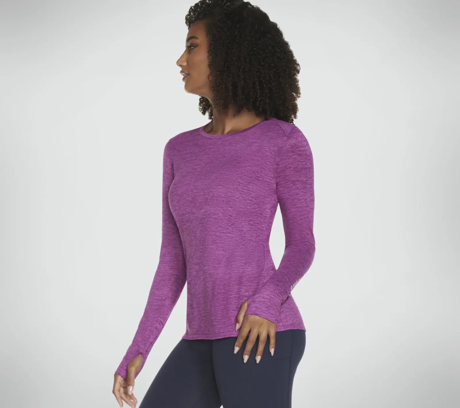 Partes De Cima|Partes De Cima-SKECHERS GO DRI Swift LS Crew VIOLET