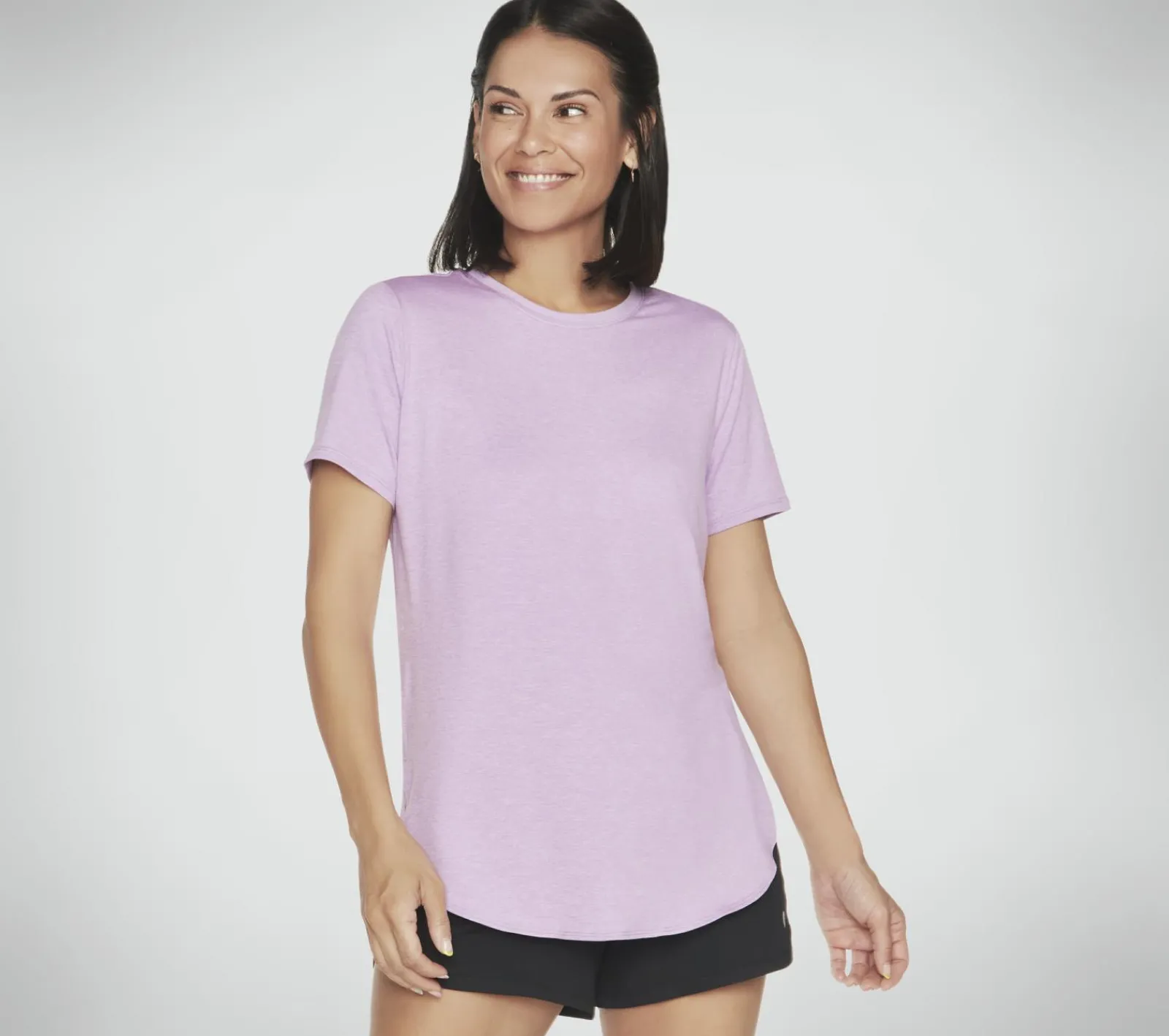 Partes De Cima|Partes De Cima-SKECHERS GO DRI SWIFT Tunic Tee ROXO / VIOLETA