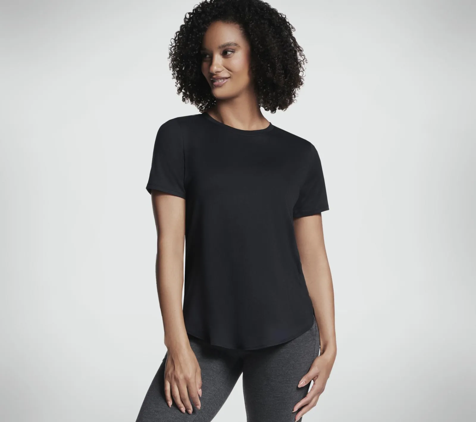 Partes De Cima|Partes De Cima-SKECHERS GO DRI Swift Tunic Tee PRETO