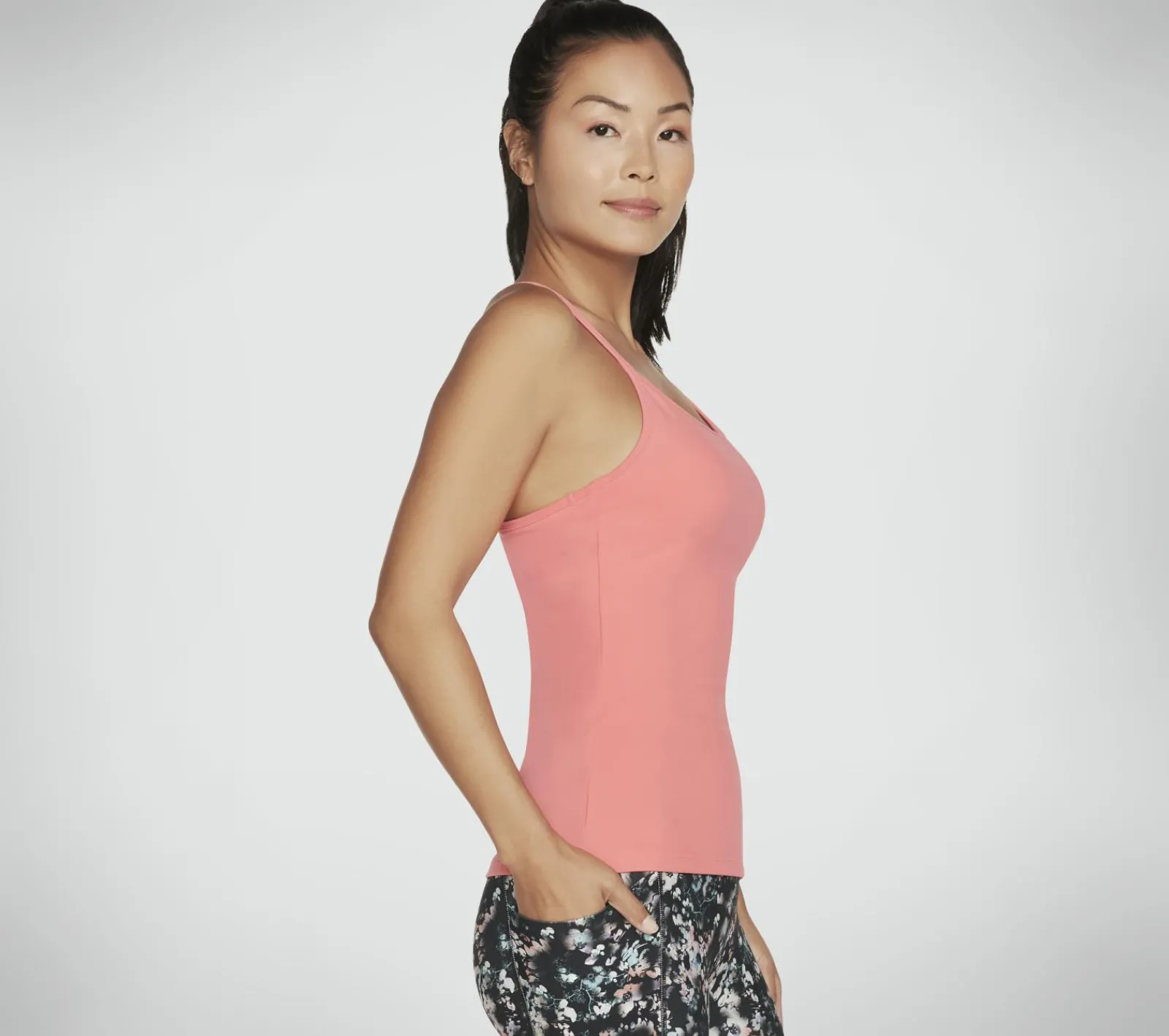 Partes De Cima|Partes De Cima-SKECHERS GO FLEX Racerback Shelf Bra Cami CORAL