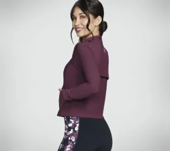Partes De Cima|Partes De Cima-SKECHERS GO FLEX Rib Jacket BORDÔ / ROSA