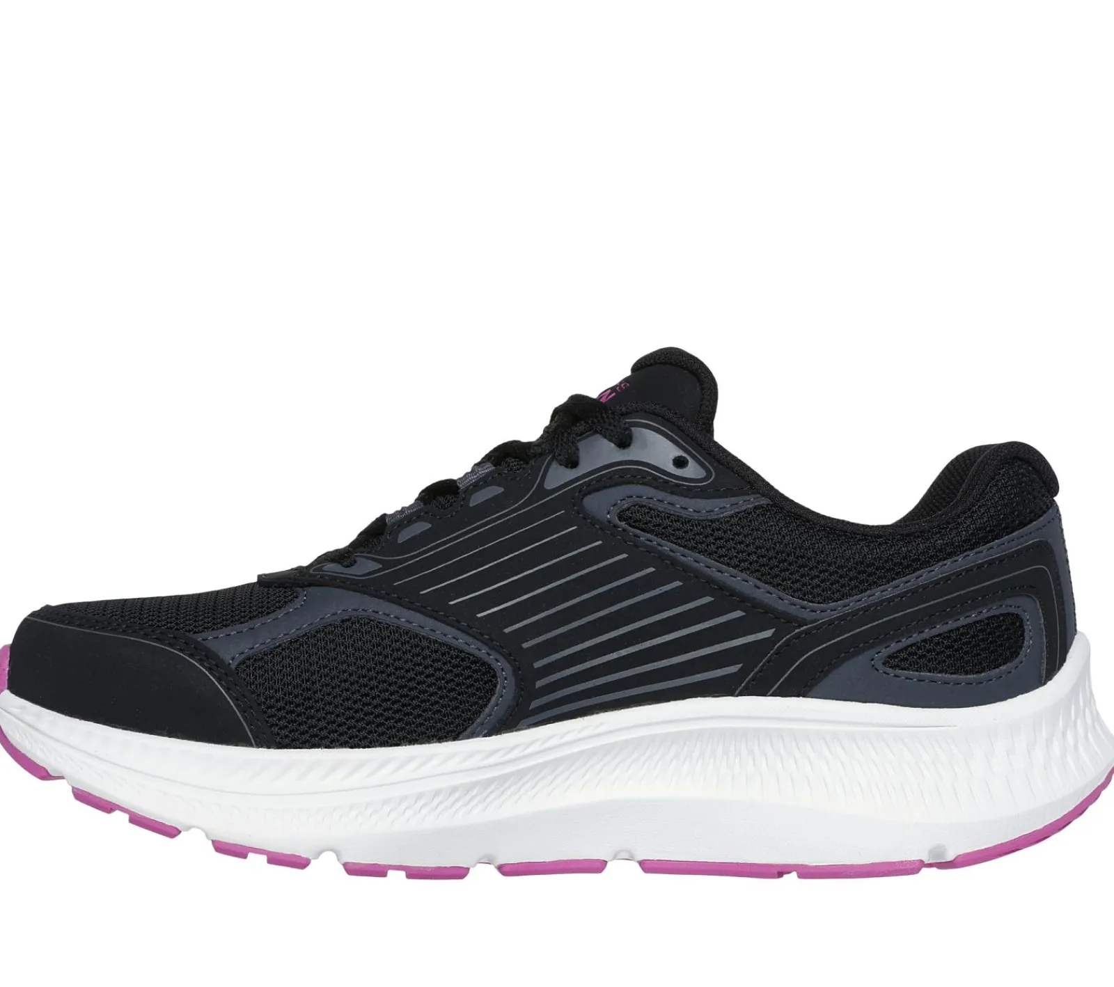 Com Atacadores-SKECHERS GO RUN Consistent 2.0 - Advantage PRETO / FUCSIA