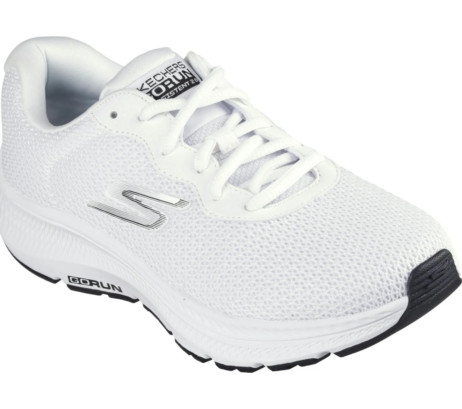 Com Atacadores|Sapatilhas-SKECHERS GO RUN Consistent 2.0 - Engaged BRANCO / PRETO