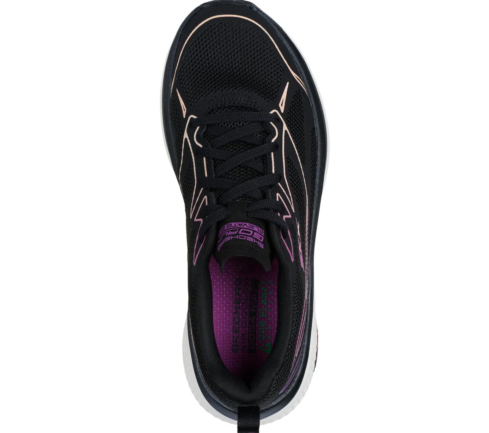 Com Atacadores|Sapatilhas-SKECHERS GO RUN Elevate 2.0 - Allaire PRETO / ROXO