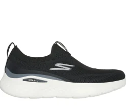 Calçado Sem Atacadores|Sapatilhas Casuais-SKECHERS GO RUN Lite - Aurora Sky PRETO / BRANCO