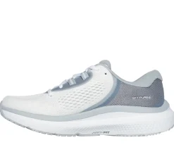 Com Atacadores|Sapatilhas-SKECHERS GO RUN Pure 4 BRANCO / CINZENTO