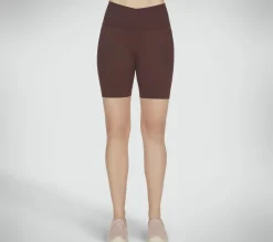 Calças|Partes De Baixo-SKECHERS GO SCULPT 6 Inch Bike Short BORDÔ / CASTANHO
